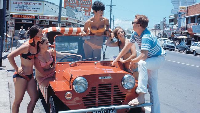 Holiday hi-jinks at Surfers Paradise on the Gold Coast in 1967.