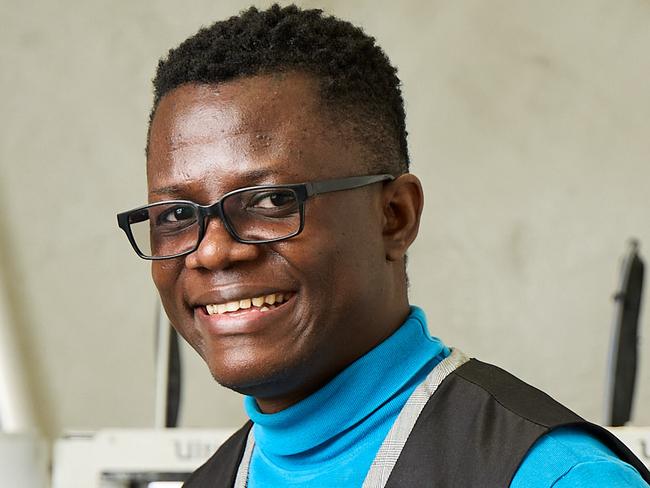 Doctor, inventor and concert violinist, Chidozie Ã¢â¬ËElvisÃ¢â¬â¢ Chidi-Ezeama from Flinders University in Tonsley, ahead of being named international student of the year, Friday, Sept. 30, 2022. Picture: MATT LOXTON