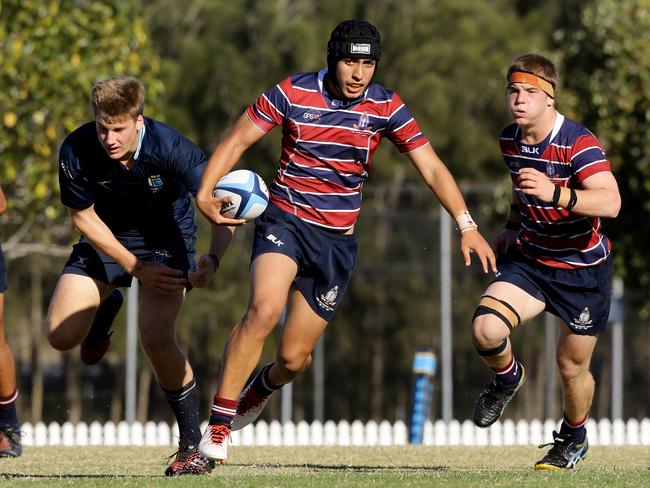 GPS rugby match between Brisbane Grammar and The Southport School - TSS Dion Samuela. Picture: AAP/David Clark