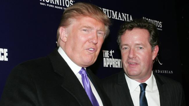 Piers Morgan with Donald Trump in 2010. Picture: John W. Ferguson / Getty