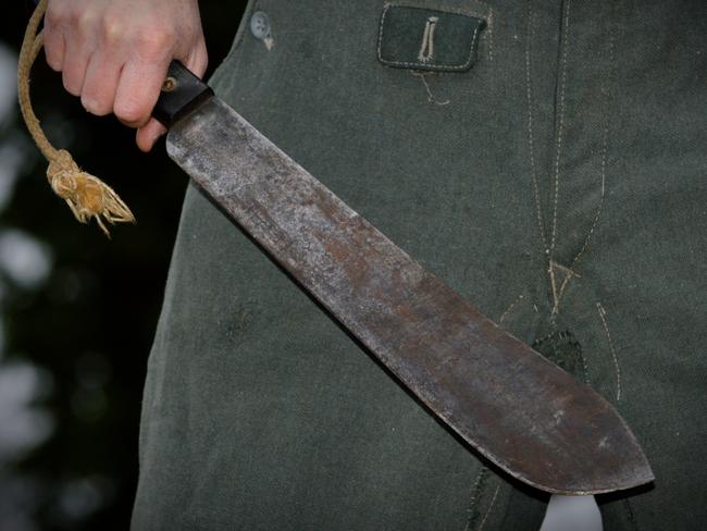 Man wielding a machete. Generic. Picture: iStock