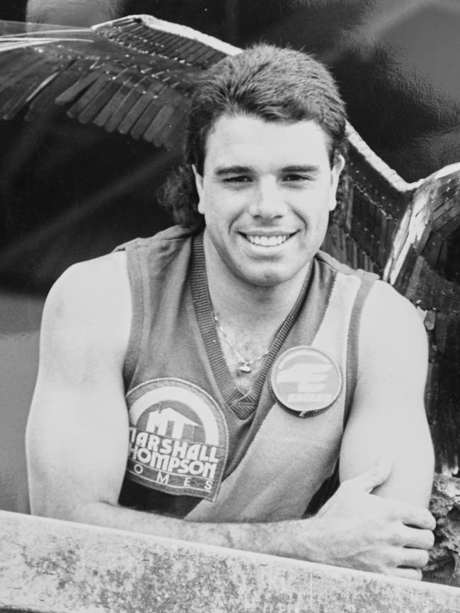 David Foote during his time playing for the Eagles. Picture: Supplied