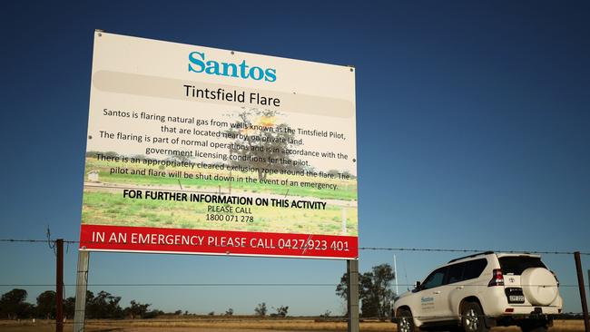 Santos at the Narrabri Gas Project. Picture: Brendon Thorne