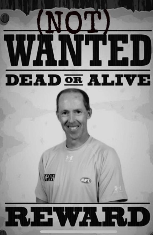 The CFMEU shared the ‘Wanted: Dead or Alive’ poster of Stephen McBurney on social media.