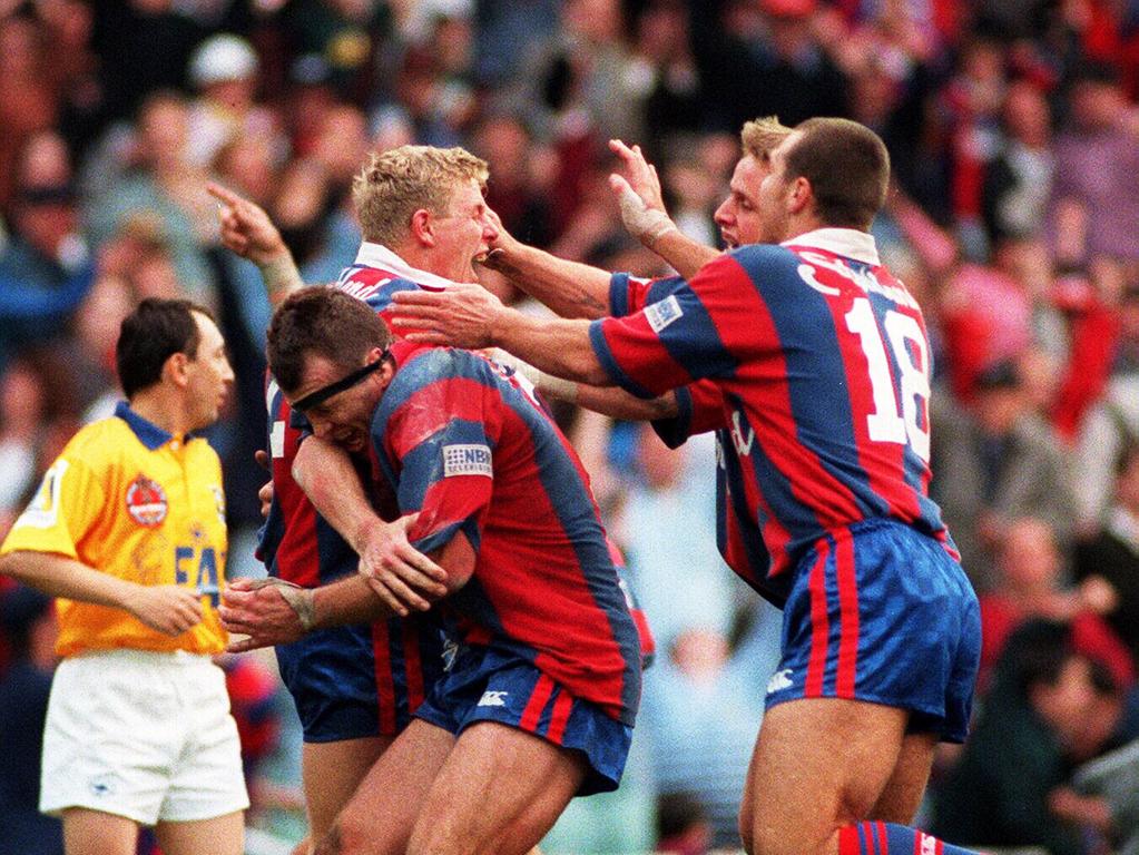 Knights winger Darren Albert scored in the dying seconds of the 1997 grand final, to steal victory at the death