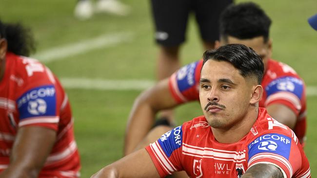 Jayden Sullivan has been linked with a move to the Tigers, after being given permission by the Dragons to explore his options. Picture: Getty Images.