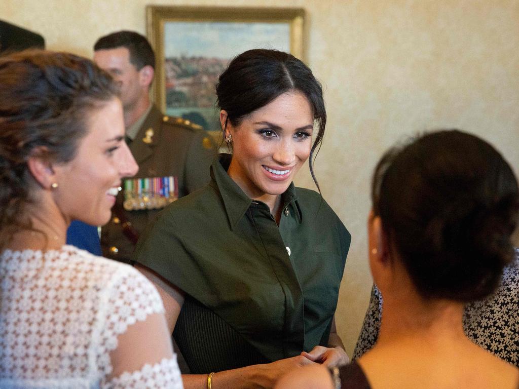 The Duchess was glowing as she mingled with guests. Steve Christo / POOL / AFP