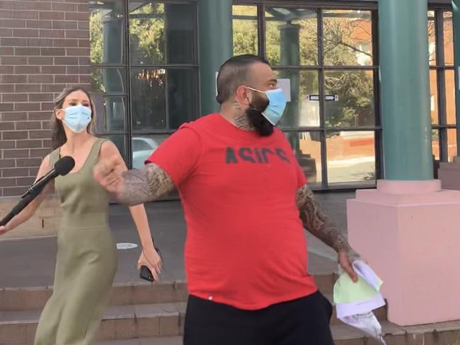 Brendon Khalil, 24, outside court on Thursday. Picture: Joanna Panagopoulos