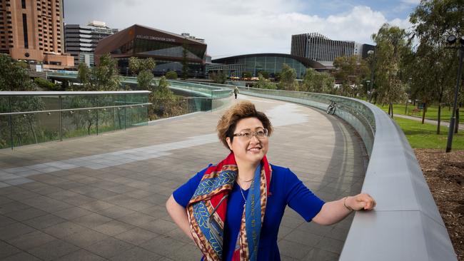 Adelaide-based Chinese entrepreneur Sally Zou whose company AusGold Mining Group was the SA Liberals biggest single donor in 2016/17. Picture: Jo-Anna Robinson.