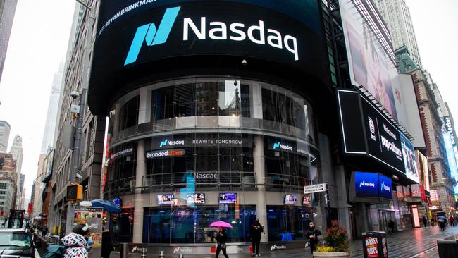 The Nasdaq MarketSite in New York. Picture: Bloomberg