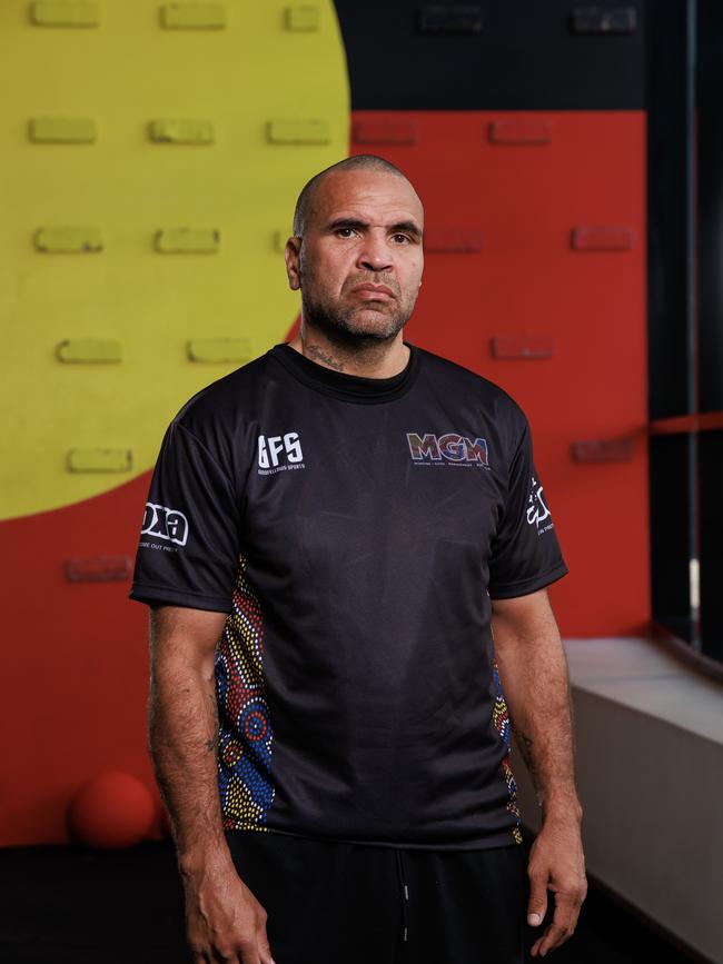 Mundine took aim at Mitchell again. Picture: Justin Lloyd.