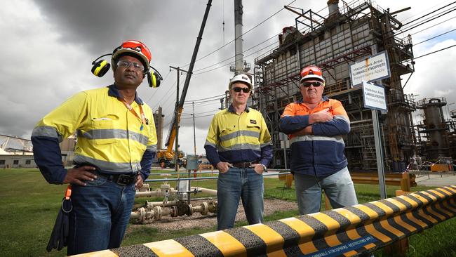 Incitec Pivot's Gibson Island ammonia plant in Brisbane. Picture: Lyndon Mechielsen