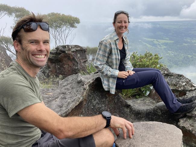 Mr Farrell and his fiance Karen Waller. Picture: Supplied