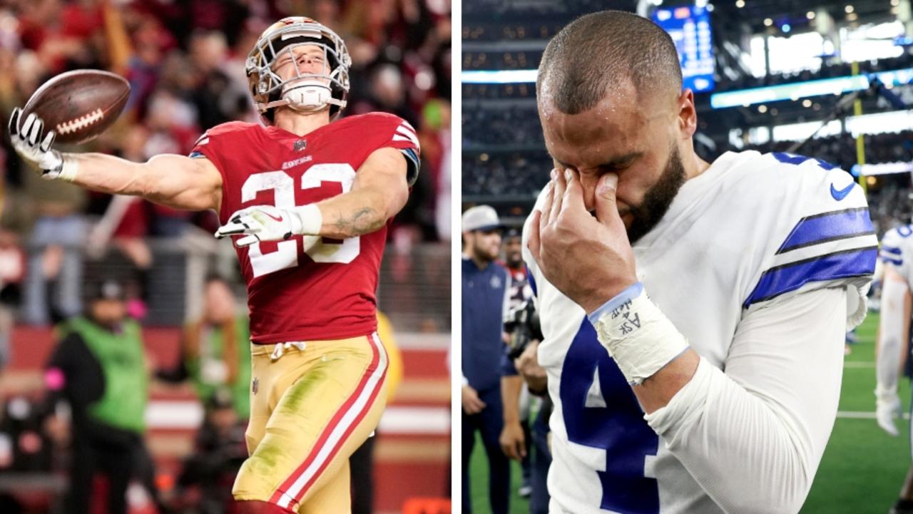 NFL Playoffs 2023 Dak Prescott interceptions, San Francisco 49ers vs