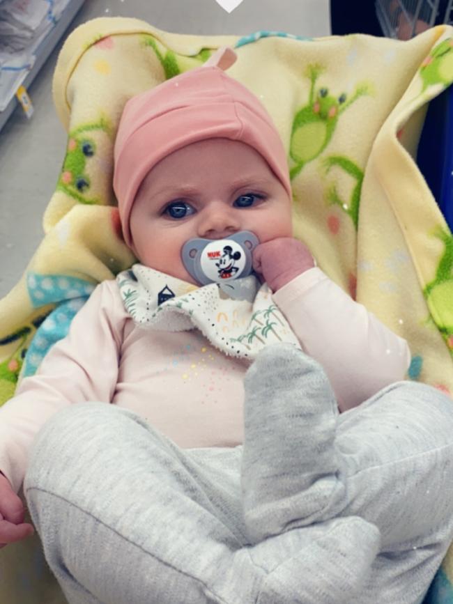Raven Novak is bored of the shopping spree. Picture: Jessica Coombe