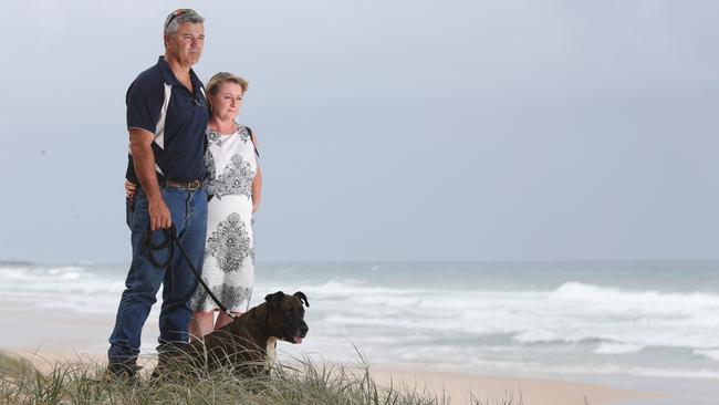 The couple are struggling to stay afloat thanks to the actions of big builders. Picture Glenn Hampson