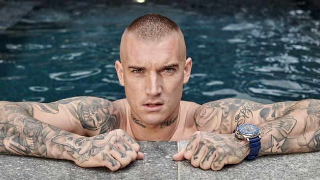 Richmond AFL footballer Dustin Martin and luxury watch retailer Kennedy are collaborating. Picture: Kennedy/Supplied.