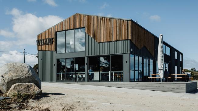 The Flinders Wharf restaurant on Flinders Island.