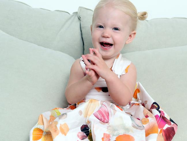 Olivia Bray is in the Gold Coast's most stylish toddler competition.27 March 2022 Helensvale Picture by Richard Gosling