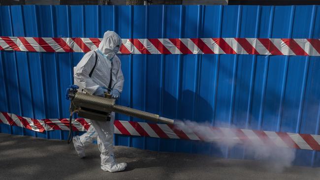 China has stepped up efforts to control a surge in Covid cases across the country, imposing a two phase lockdown in Shanghai this week. Picture: Kevin Frayer/Getty Images