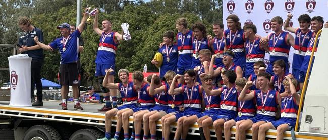 Moranbah Bulldogs took out the AFL Mackay 2024 under-17s premiership. Picture: Mitch Turner