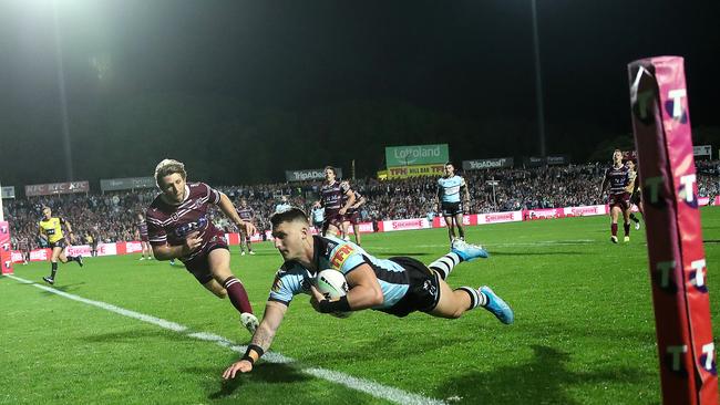 Roosters-bound? Cronulla's Bronson Xerri could be on the move. Picture. Phil Hillyard