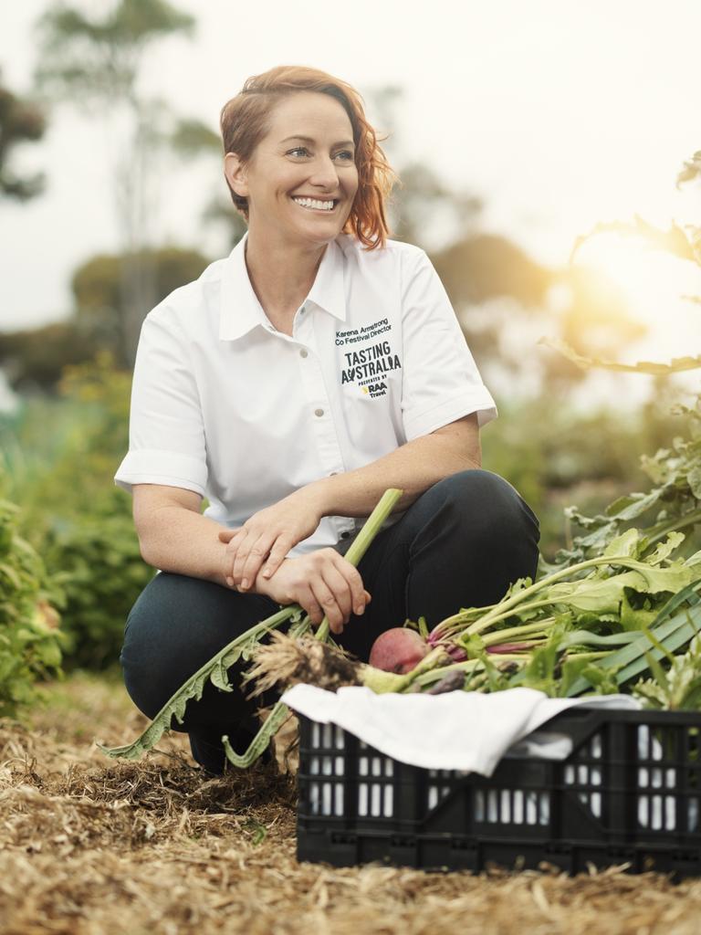 Karena Armstrong, chef at Salopian Inn, McLaren Vale. Picture: Sam Pearce