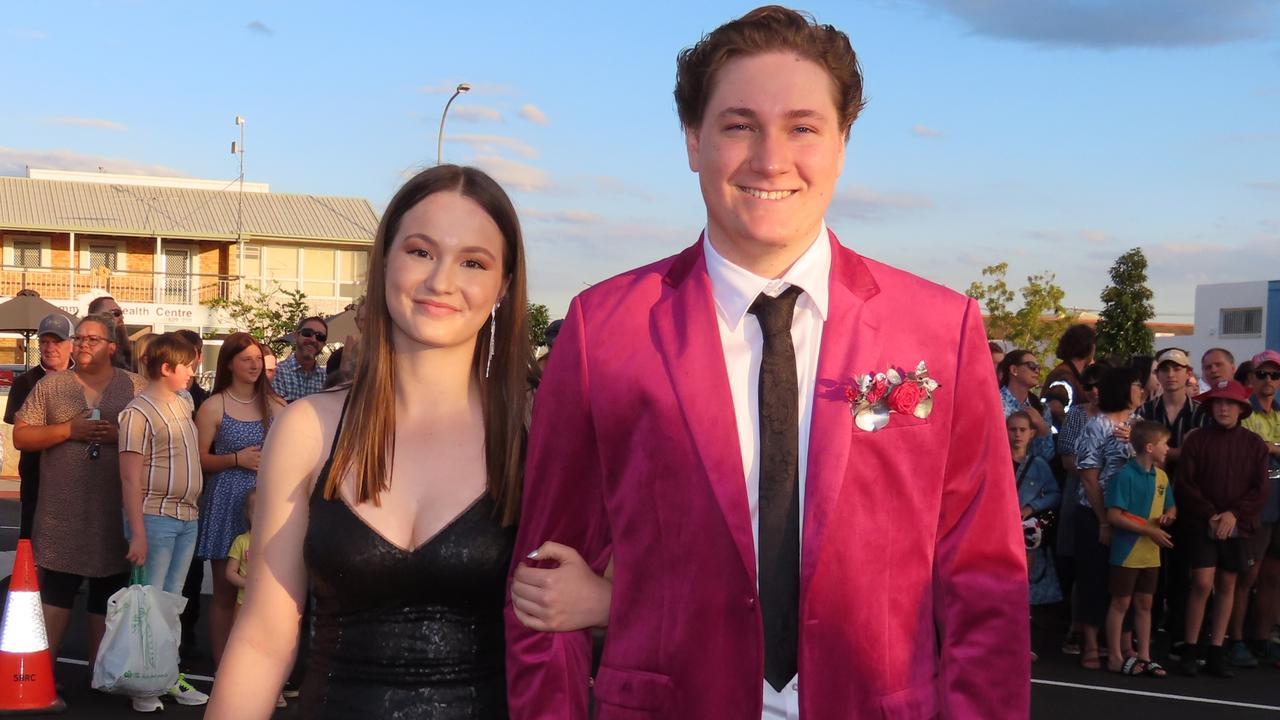 Students arriving at the Kingaroy State High School Formal at Kingaroy Town Hall on November 11.