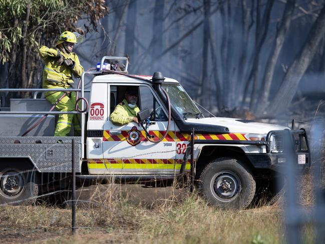 A fire has broken out in the Berry Springs area. Picture: KERI MEGELUS