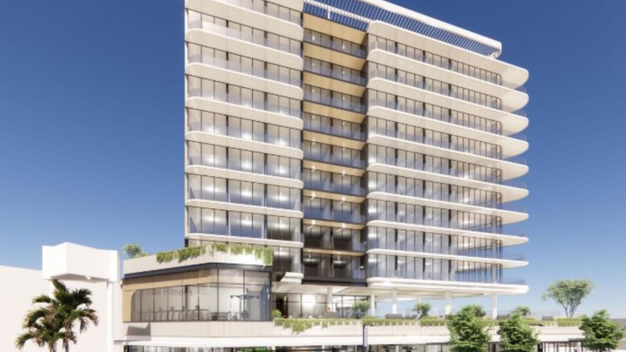 Artist's impression of IHG Hotels and Resort's Holiday Inn Suites project in Caloundra Photo: DBI Architects