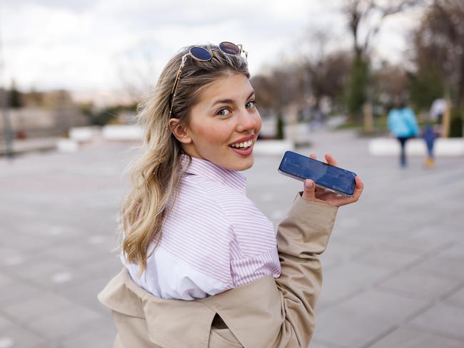 Young Aussies see no issue with using their phone on loud speaker while out in public. Picture: iStock