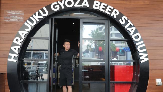 Harajuku Gyoza manager Andy Yang closes the doors in March when COVID-19 forced businesses to shut. Picture Glenn Hampson