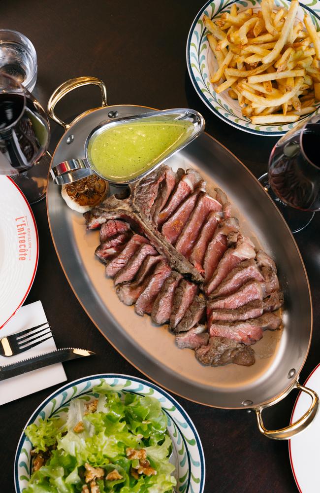 French restaurant Bouillon L'Entrecote at Quay Quarters salad sent The Mouth spinning. Source: Supplied