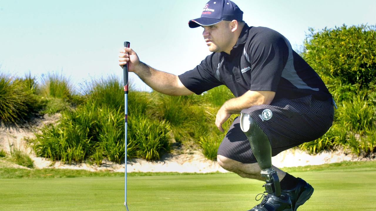 Brad Hardman on the golf course.