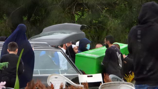 Omar Zahed was buried at Rookwood cemetery on Friday. Picture John Grainger