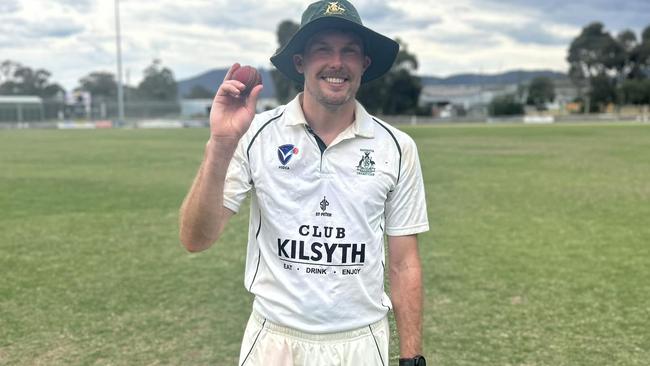 VSDCA 2024-25: Bayswater's Michael Topp after a record 9-65 on Saturday. Picture: Bayswater CC