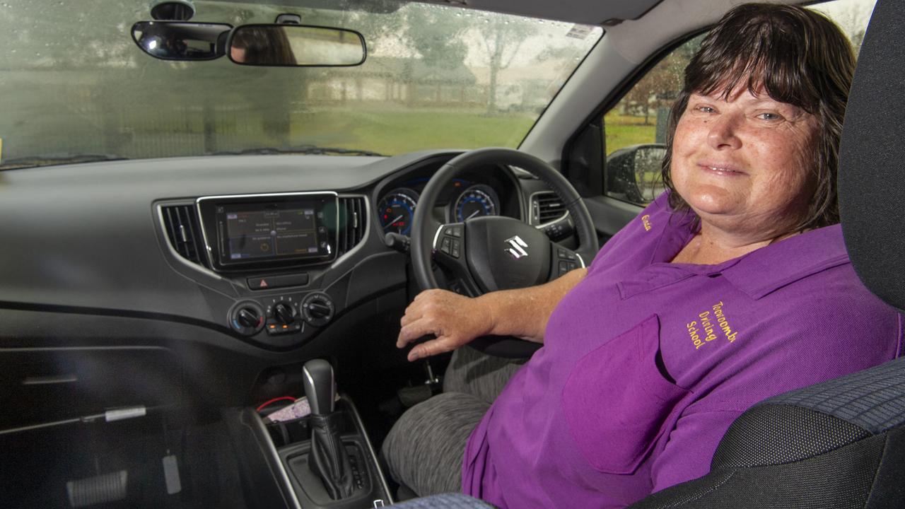 Toowoomba Driving School owner-operator Glenda Knight talks about road safety. Picture: Nev Madsen.