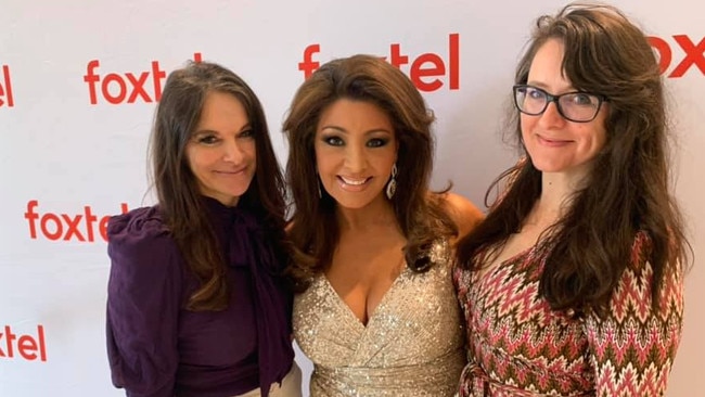 Bayside Confidential’s Shereen Kiddle and Bronny Lane with returning Real Housewives of Melbourne cast member Gina Liano.