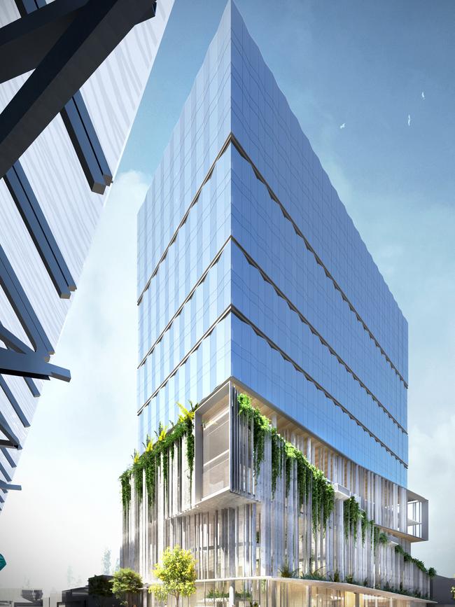 Artist's impression of Consolidated Properties' $250 million office tower at 895 Ann St, Fortitude Valley.