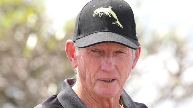 Wayne Bennett is still on the hunt for a marquee signing at the Dolphins. Picture: Steve Pohlner