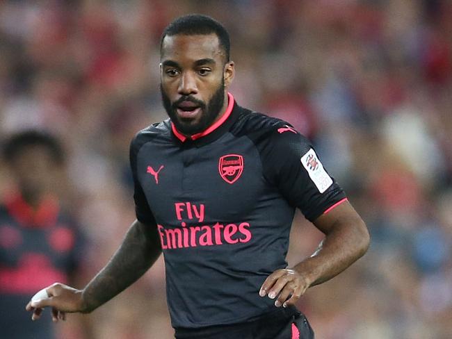 SYDNEY, AUSTRALIA - JULY 13:  Alexandre Lacazette of Arsenal in action during the match between Sydney FC and Arsenal FC at ANZ Stadium on July 13, 2017 in Sydney, Australia.  (Photo by Mark Metcalfe/Getty Images)