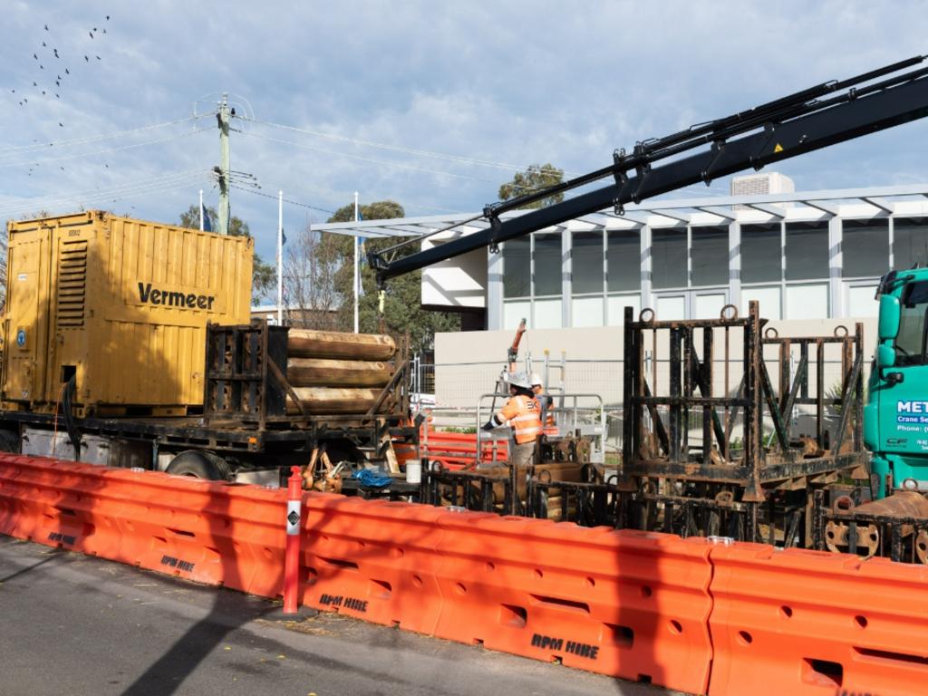 Micro tunnelling for the Suburban Rail Loop. Picture: Suburban Rail Loop Authority