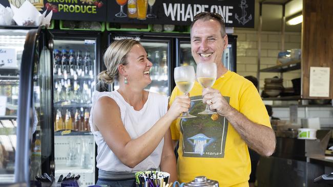 Wharf One manager Grace O’Connell and owner Peter Crotty are eager to welcome the first of the cruise ships to return to Cairns this Saturday. Picture Emily Barker