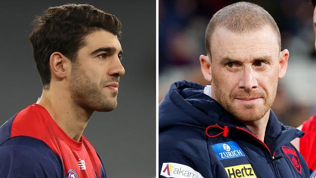 Doubts still linger over Christian Petracca's Melbourne future as Simon Goodwin weighs in after the Dees' Round 24 loss to Collingwood.