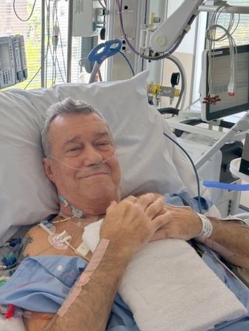 The latest health scare follows Barnes requiring open heart surgery after a bacterial infection spread to his heart valve last year. Picture: Instagram