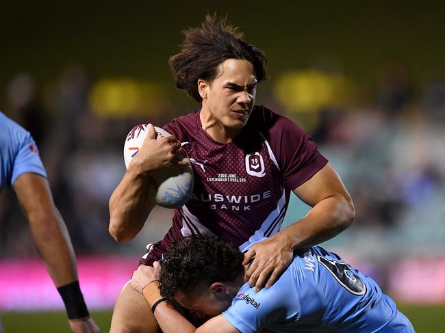 Jack Howarth in action in under 19 Origin. Picture: NRL Image