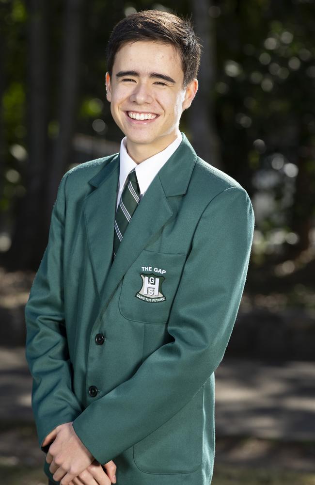 Joshua Ho, The Gap State High School, school captain. Picture: Renae Dropp