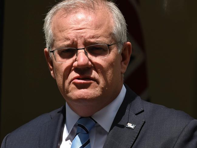 Prime Minister Scott Morrison was quizzed again about cost of living. Picture: NCA NewsWire / Flavio Brancaleone