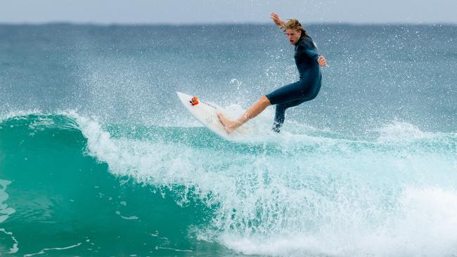 Nat Fyfe doesn’t mind getting out in the water.