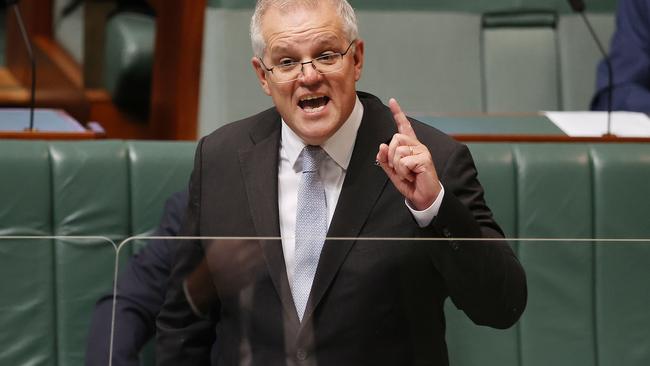 Scott Morrison during Question Time today. Picture: Gary Ramage/NCA NewsWire